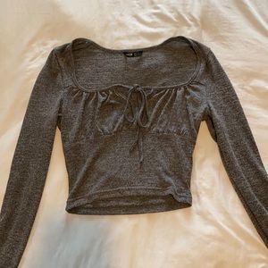 Long sleeve crop top